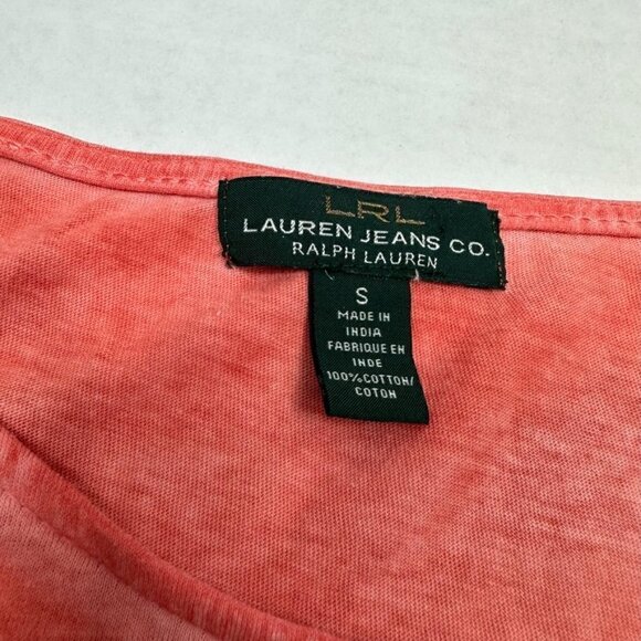 Ralph Lauren EXPEDITION CAMP Compass T-Shirt Orange Sleeveless Crew Cotton S - Picture 3 of 8